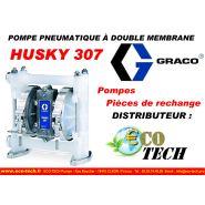 Pompe graco pneumatique à double membrane husky 307 bretagne auvergne