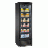 Réfrigérateur 1 porte en verre noir ceb-500r bl l620 7526.0100 COMBISTEEL