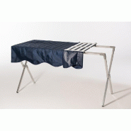 Table aluminium pliable - 150x70x80cm - légère - charge max 50kg