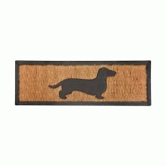 Tapis paillasson en coco 75 x 25 cm Chien Esschert Design - marron 8714982107139 Tapis paillasson en coco 75 x 25 cm Chien Esschert Design - marron 8714982107139