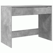 VidaXL Bureau Gris béton 100 x 50 x 78 cm Bois d'ingénierie Modèle Orion Soleil Plus - 888940