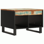 VidaXL Table basse 55x50x40 cm bois de récupération massif Modèle Céleste Horizon - 352879