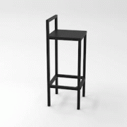 ( Le Forgeur ) Tabouret ( 88 x 33,5 x 33,5 cm ) - noir aluminium GGTABOU-M0-D0-7016 ( Le Forgeur ) Tabouret ( 88 x 33,5 x 33,5 cm ) - noir aluminium GGTABOU-M0-D0-7016