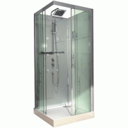Cabine domino complète, carrée 90x90 cm, version hydro Cabine domino complète, carrée 90x90 cm, version hydro