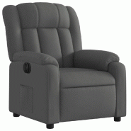 Fauteuil inclinable électrique Gris foncé Tissu Modèle Belmontel - 8721012177819