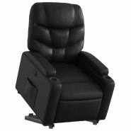 Fauteuil inclinable Noir Similicuir Modèle Tervianor - 8721012171466