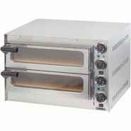 Four inox à pizza 2 chambres 2700 W, 220 V - MONO Four inox à pizza 2 chambres 2700 W, 220 V - MONO