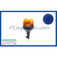 Gyrophare à LED THREESIXTY Medium Short orange embase hampe classe 1 flash SIRAC Gyrophare à LED THREESIXTY Medium Short orange embase hampe classe 1 flash SIRAC