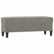 Helloshop26 - Banc banquette 100 x 35 x 41 cm velours gris clair 02_0010622 - 3000584782726 Helloshop26 - Banc banquette 100 x 35 x 41 cm velours gris clair 02_0010622 - 3000584782726