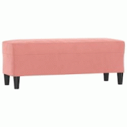Helloshop26 - Banc banquette rose 100 x 35 x 41 cm velours 02_0010553 - 3000580947761 Helloshop26 - Banc banquette rose 100 x 35 x 41 cm velours 02_0010553 - 3000580947761