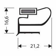 Joint pvc plat aimante pour meubles frigos jpf-111_0