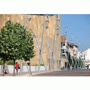 Lampadaire urbain Sara - LED 250W - Acier galvanisé - 9,70 m - Double système d'éclairage croisé_1