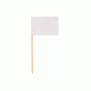 Papstar 500 Piques décoratives 8 cm blanc - blanc Bois massif 16596