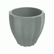 Prosperplast - Pot de fleurs en polyéthylène rotomoulé 38 L Ø60x54 cm coloris Gris - Rona Round ETHICK - gris ZA6307