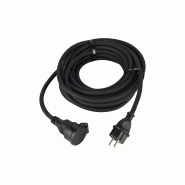 Rallonge prolongateur professionnel noir 3g1,5 terre 5m Rallonge prolongateur professionnel noir 3g1,5 terre 5m