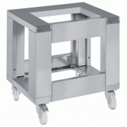 Support four sur roues 2 modules h=940 mm fours modulaires boulangerie et pâtisserie fabrication zanolli gamme modula line - ST3-94 Support four sur roues 2 modules h=940 mm fours modulaires boulangerie et pâtisserie fabrication zanolli gamme modula line - ST3-94