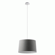 Suspension Vivien Blanc, Abat-Jour Conique Anthracite, Raccordement E27, Puissance 75W, Ip20, Diamètre 48Cm - Rossini Illuminazione - gris 8015421682