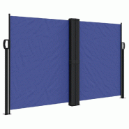 VidaXL Auvent latéral rétractable bleu 140x600 cm Modèle Boréal Prime Plus - 4004611