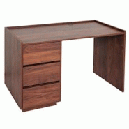 Décoshop26 - Bureau table d'ordinateur avec passe-câble intégré 78 x 121 x 60 cm aspect noyer 04_0006055 - 3000261620792 Décoshop26 - Bureau table d'ordinateur avec passe-câble intégré 78 x 121 x 60 cm aspect noyer 04_0006055 - 3000261620792