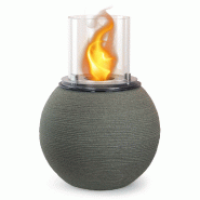 Divina Fire Cheminée au bioéthanol brasero de jardin de sol pour intérieur et extérieur BOTTICELLI Vert Sauge d.40 x h54 - vert 8055829981780