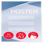 GBC 3747526 Lot de 25 Pochettes de plastification Peel 'n Stick Transparent - transparent 3747526