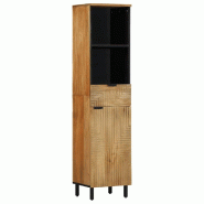 Helloshop26 - Armoire de salle de bain design moderne rangement 38 x 33 x 160 cm en manguier marron 02_0057744 - 3000240204906