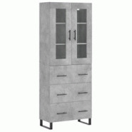 Helloshop26 - Buffet bahut commode armoire meuble de rangement organisateur cuisine salle de séjour salon haut 69,5 x 34 x 180 cm 02_0034521 - 300021_0