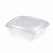 HOT FORM Barquettes charnières ovales PP hotty 14,2 x 12,5 x 6 cm - 500 ml (400 unités) - transparent plastique V01012 HOT FORM Barquettes charnières ovales PP hotty 14,2 x 12,5 x 6 cm - 500 ml (400 unités) - transparent plastique V01012