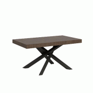 Itamoby Table Extensible 90X160/264 Cm Volantis Noyer Structure Anthracite - marron VE160TAVLTALL-NC-AN