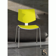 Lot de 2 chaises polyvalentes Loola - Mobel Linea. - Jaune