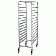 Mastro Chariot pour plaques EN, 15x 600x400 mm h 65 mm - VIRTUS - inox IFA0052 Mastro Chariot pour plaques EN, 15x 600x400 mm h 65 mm - VIRTUS - inox IFA0052