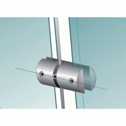 Pince double verticale pour affiche 3.5mm - Acier et Inox