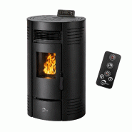 Poêle à granulés étanche Azora 15,1 kW Noir Sannover - noir 3760401214624