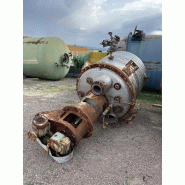 Réacteur en acier inoxydable 316 2000 litres avec agitation et demi-tige d'occasion_102 - référence : c6842 Réacteur en acier inoxydable 316 2000 litres avec agitation et demi-tige d'occasion_102 - référence : c6842