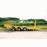 Remorque porte-engin amc castera 7.5m - 3 essieux