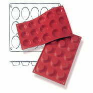Schneider - Moules à gâteaux, Tartelettes, Ø 45 mm, Hauteur : 10 mm - rouge silicone 115017