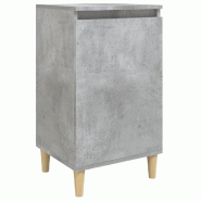 VidaXL Table de chevet gris béton 40x35x70 cm bois d'ingénierie – Modèle Nuance Nuit - Bois manufacturé 819636 VidaXL Table de chevet gris béton 40x35x70 cm bois d'ingénierie – Modèle Nuance Nuit - Bois manufacturé 819636
