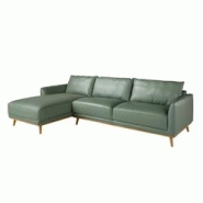 AC ANGEL CERDA Angel Cerdá Canapé d'angle gauche en cuir vert 6200C 295 x 160 x 90 - vert fourrure 8435631031970 AC ANGEL CERDA Angel Cerdá Canapé d'angle gauche en cuir vert 6200C 295 x 160 x 90 - vert fourrure 8435631031970