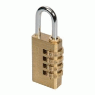 Cadenas à Combinaison en Laiton 4 Chiffres – Sécurisé et Pratique pour Vos Effets Personnels - Silverline - jaune 5024763045158 Cadenas à Combinaison en Laiton 4 Chiffres – Sécurisé et Pratique pour Vos Effets Personnels - Silverline - jaune 5024763045158