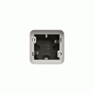 Cubyko boîte simple vide associable gris ip55