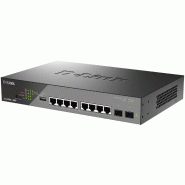 D-Link DSS-200G-10MP/E Switch Gigabit PoE 10 ports de bureau - argenté DSS-200G-10MP/E