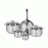 Ensemble de 1 Poêle de cuisson 28 cm et 4 faitouts 12, 14, 20 et 24 cm Elo Profi Brillant - gris 3176239987171 Ensemble de 1 Poêle de cuisson 28 cm et 4 faitouts 12, 14, 20 et 24 cm Elo Profi Brillant - gris 3176239987171