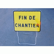 Fin de chantier -panneaux temporaires - rectangles