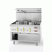 Fourneau wok 3 bruleurs l 1090 avec rideau d'eau asia ii cr  BERTRAND - jumbo