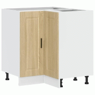 Helloshop26 - Armoire d'angle de cuisine Porto 75,5 x 75,5 x 81,5 cm grand espace de rangement pratique style contemporain en bois 02_0050295 - Bois m
