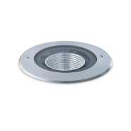 Luminaire encastré au sol adgo ip67 led cob 15w 3000k acier inoxydable