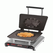 Neumärker® Gaufrier Thermocook® incl. Plaques interchangeables Petite gaufre en cœur - gris inox 12-40801-47