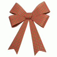 Noeud scottish rouge/vert/or geant 71cm x 86cm