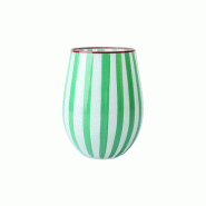 Novastyl - Lot de 3 gobelets 40cl en verre vert circus - 3256391046609