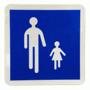 Panneau de prescription B54 - Entrée d'aire piétonne - Codification actuelle - WP Signalisation Panneau de prescription B54 - Entrée d'aire piétonne - Codification actuelle - WP Signalisation